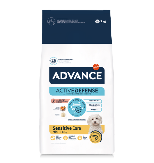 Adult Mini Sensitive Care Salmón y Arroz 7kg + 1kg GRATIS