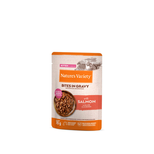 Bocaditos en salsa Gatito Salmón 70g