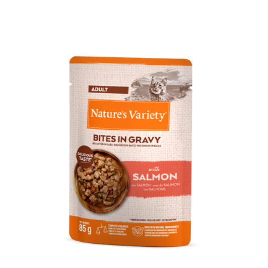 Bocaditos en salsa con salmón Adulto 85g