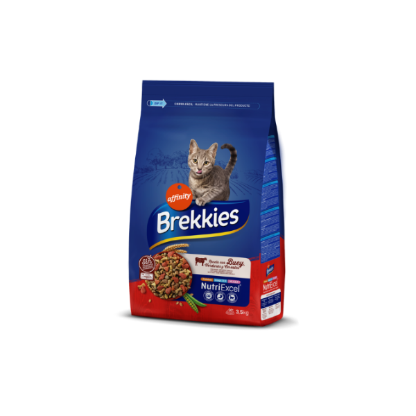 Brekkies Gatos Buey, verduras y cereales 3,5kg (Copia)