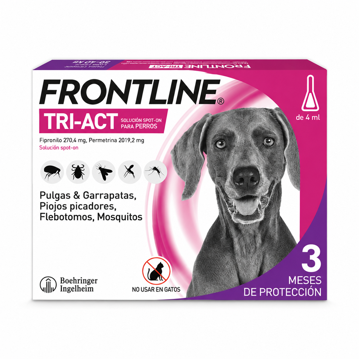 Frontline Tri Act Pipeta para perros 6 comprimidos (entre 40-60kg)