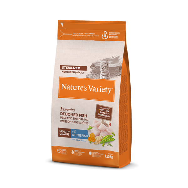 HEALTHY GRAIN STERILIZED PESCADO BLANCO 1,25kg