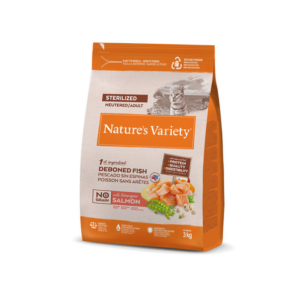 NO GRAIN STERILIZED SALMÓN NORUEGO 7kg