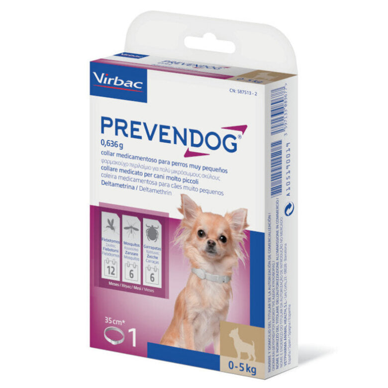 Prevendog collar antiparásitos hasta 5kg