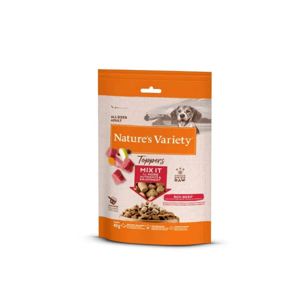 Toppers de Buey Liofilizados para Perros 40g